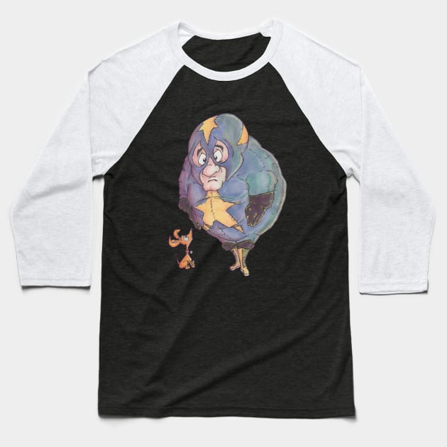 starman Baseball T-Shirt by bobgoodallart